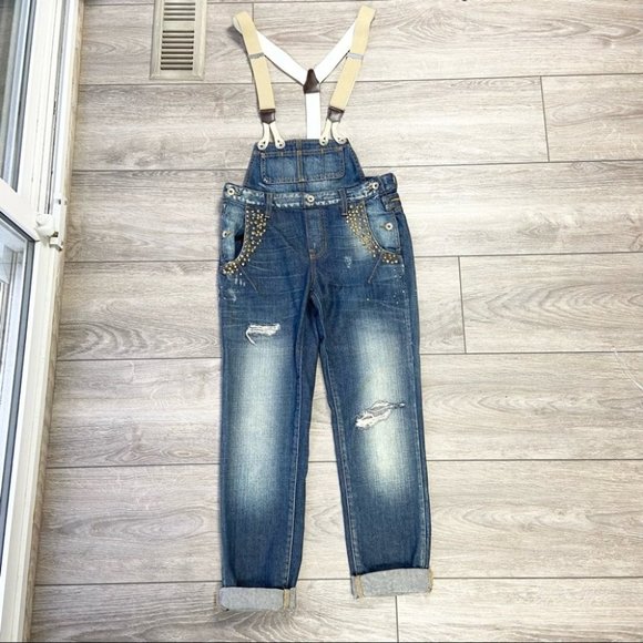 Guess Denim - GUESS LIMITED EDITION VEROS STUDDED OVERALLS